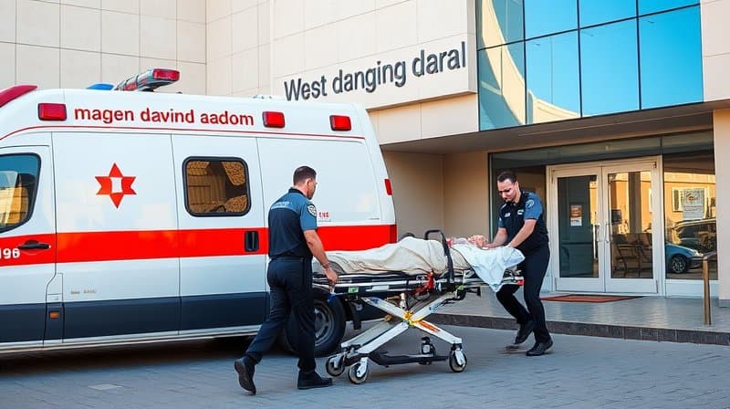 צוות מד"א פינה במהירות הולך רגל שנפגע בחיפה לטיפול מיידי ברמב"ם