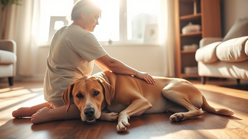 איך תהיו הנוכחות המרגיעה שהכלב שלכם צריך בתקופות מתוחות | מדריך
