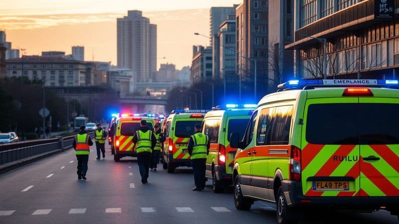 כוחות החירום פרסו ב-10 זירות במרכז: 8 פצועים פונו, צוותי מד"א ממשיכים לסרוק