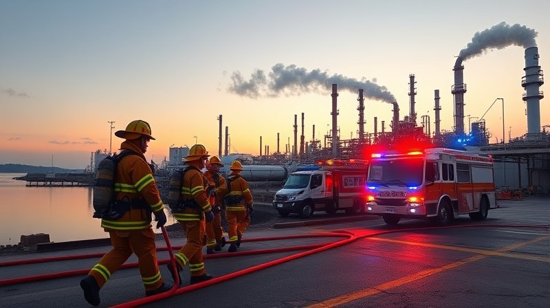 כבאות והצלה בחיפה: צוותי חירום מגיבים מהר ומונעים נפגעים בבתי הזיקוק
